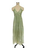 Advbridge Backless Sexy Summer Dress for Women Off Shoulder Halter Long Dress Green V Neck Holiday Beach Sundress Party Boho Dress