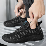 ADVBRIDGE  -  Fashion Mens Casual Shoes Summer Lightweight Flying-Woven Running Sport Shoes Male Mesh Breathable Soft Soled Comfort Sneakers