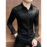 ADVBRIDGE  -  Spring and summer new stylish personality casual printed men's shirt