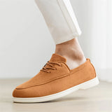ADVBRIDGE  -  Spring Summer Casual Shoes for Men Soft Lace-up Suede Loafers Men British Style Flats Driving Shoes Man mocasines de hombre
