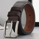 Advbridge Genuine Leather for men High Quality men belts Alloy Pin Buckle Adult Luxury Brand Jeans Business Casual Waist Male Strap Brand