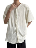 ADVBRIDGE  -  Summer New Pure Cotton Short-sleeved Men's Round Neck Solid Color T Shirts Casual Loose Pullover with Bottoming T-shirt. Q247