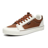 Advbridge 2025 Sneakers Casual Men Designer Punk Board Shoes Fashion Leather Canvas Breathable Height Increased Flat Platform White Shoes