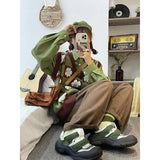 Advbridge Vintage Flower Sweater Vest Women Japanese Harajuku Sleeveless Knitted Pullovers Print Waistcoat Knitwear Streetwear Jumpers New