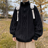 Advbridge Men's Sweater Turtleneck Half Zipper Up Autumn Winter Cold Blouse Y2k Sweaters Quality Jumpers Male Knit Polo Pullover B113