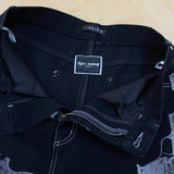 Advbridge 2025 Y2K American High Street Pistol Pattern Retro Printed Jeans Fashion Classic British Twill Cotton Pants Men's women's Jeans