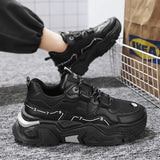 ADVBRIDGE  -  Men's Thick Soled Casual  Soft Soled Sports Shoes Four Season New Outdoor Students Comfortable Running Shoes Versatile Sneakers