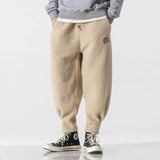 Advbridge Winter Warm Cashmere Sweatpants Men Fashion Joggers Elastic Waist Casual Lambswool Thick Pants Male Fleece Trousers M-5Xl