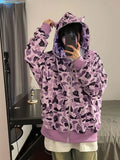 Advbridge Summer sunscreen jacket statement thin hoodie women's fan leopard print sweatshirt Harajuku fashion brand casual loose y2k coat