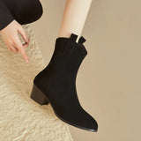 Advbridge Ankle Boots For Women Winter Shoes Black Brown Short Motocycle Boot Comfortable Casual Low Heels Shoes Ladies