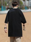 ADVBRIDGE  -  Men's High Quality T-shirt Cotton Funny Game Patchwork Loose Casual Loose O-neck Contrast Cool T-shirt Male Top Q112