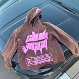 Advbridge Streetwear Hoodie Y2k Hip Hop Letter Puff Print Oversized Hoodie Sweatshirt Mens Womens Harajuku Gothic Pullover Hoodie Clothes