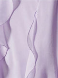 Advbridge Backless Sleeveless Ruffles Tassels Sling Dress A-line Side Split Irregular Long Dresses Summer Purple Casual Beach Clothes