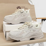 Advbridge All-match Men Chunky Sneakers Women Thick Sole Running Shoes for Women Mesh Jogging Shoes Brand Designer Sneakers Trendy Sports