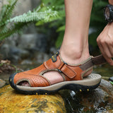 ADVBRIDGE -  Men Sandals Soft Comfortable Non-Slip Men Shoes Comfortable Beach Sandals Men's Sandal Summer New Casual Flat Shoes Slippers