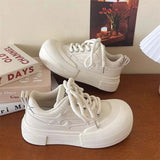 ADVBRIDGE  -  new big-head shoes for women ins tide sports leisure everything muffin thick-soled increase bread small white shoes