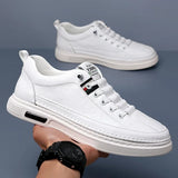 Advbridge Men's Shoes Spring and Autumn Style 2024 New Trends Universal Men's Casual Shoes Board Leather Soft Sole Breathable Leather