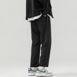ADVBRIDGE  -  Summer Suit Pants Men Fashion Society Mens Black Dress Pants Korean Loose Straight Casual Pants Mens Office Formal Trousers