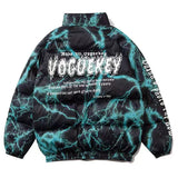 Advbridge Flowers Printing Mens Down Jackets Casual High Quality Parkas Hip Hop Double-sided Wear Winter Coats Men's Clothing