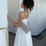 Advbridge Summer Elegant Party Dresses 2024 Floral Print One-piece Graduation Dress Strap Midi Long Dresses Women's Clothing