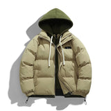 Advbridge Men Hooded Thick Warm Colorful Bubble Coat Winter Jacket Mens Streetwear Hip Hop Parka Korean Black Clothes Puffer Jackets