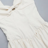 ADVBRIDGE  -  Sexy Spaghetti Strap A-line Women Maxi Dress Apricot Backless High Waist Dress Female Spring Slim Elegant Party Clubwear
