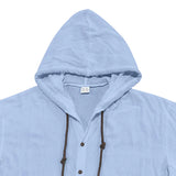 ADVBRIDGE  -  Daily Casual Loose Two Piece Suits Men Summer Fashion Pattern Print Outfits Mens Short Sleeve Hooded Shirts And Pants Loose Sets