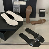 ADVBRIDGE  -  New Summer PVC Transparent Wedges Open Toe Women Slippers Low Heels Banquet Dress Beach Female Shoes