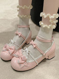 Advbridge Cute Sweet Girl Lolita Shoes Women Summer New Japanese Small Leather Shoes Female Hipster Bow Preppy Student Single Shoes