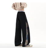 Embroidery Patchwork Sport Pants Mopping Trousers Spring New Fashion Casual Pants Men Clothing Oversized Harajuku Joggers Male