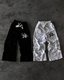 Advbridge Streetwear Sweatpants Y2K Pants Hip Hop Letter Embroidery Baggy Casual Pants Men Women New Punk Rock Elastic Waist Jogging Pants