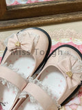 Advbridge Japanese Style Lolita Mary Janes Shoes Women Bow Kawaii Sweet Hook Loop Shoes Female Lace Korean Designer Shoes Autumn New