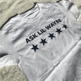 Advbridge Retro 2000s Stars pattern T-Shirt Summer Vintage Gothic Crop Tops Letter printed Y2K Streetwear Grunge Short Sleeve Baby tee
