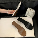 ADVBRIDGE  -  New Summer PVC Transparent Wedges Open Toe Women Slippers Low Heels Banquet Dress Beach Female Shoes