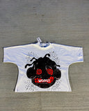 Advbridge Streetwear T Shirt Y2K Hip Hop Retro Cross Graphic Oversized Tshirt Mens Womens Round Neck Cotton Short Sleeve Tops Clothes