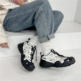 ADVBRIDGE  -  Women's Mesh Breathable Sports Shoes with Thick Soles Dad's Shoe Student Height Increasing Running Shoes Outdoor Hiking Shoe