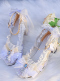 Advbridge Cinderella Guji Lolita Handmade Tea Party Shoes Lolita Flower Fairy Song Dream Catching Flower Wedding Luo Shoes