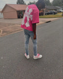 Advbridge Hot sell pink letter print graphic t shirts gothic high streetwear y2k top oversized harajuku goth cotton t shirt women clothing