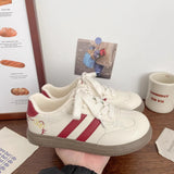 ADVBRIDGE  -  Women's Casual Shoes Cute Kitten Embroidery Soft Bottom Non-slip Comfortable De Training Shoes New Hundred Fashion Plate Shoes