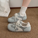 ADVBRIDGE  -  Round Toe Flat Casual Shoes Spring 2025 New de Trainers Women's Breathable Thin Bottom Sports Flat White Shoes