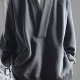 Advbridge New Spring and Autumn Fashion Simple Trendy Men's V-Neck Loose Casual Small Puppy Handsome Lazy Men's Oversize Sweater