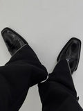 ADVBRIDGE  -  High Top Chelsea Tip Inner Height Increase Men's Casual British Short Thick-soled Sneakers Chelsea Boots