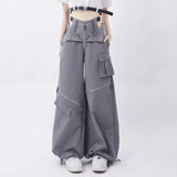 Advbridge Y2K Streetwear Cargo Pants Women Casual Loose Casual Oversize Female Wide Leg Trousers Retro Hip Hop Street Fashion Slacks