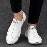 Advbridge Mens Sneakers Casual Slip On Loafers Outdoor Light Flats Autumn Leather Shoes Comfortable Mens Sneaker Lychee elegant shoes