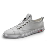 ADVBRIDGE  -  Genuine Leather Mens Casual Shoes Luxury Brand Black Outdoor Formal Shoes Men Man Fashion Simple Male Footwear Men Sneakers