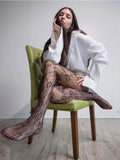 Advbridge  Sexy Female Tights Stockings Printed Summer Fashion Patchwork High Waist 2024 New Leggings Women High Street Socks Tights