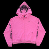 Advbridge Street Style Hoodie Y2k New Gothic Hip Hop Letter Graphic Print Oversized Pullover Sweatshirt Men Women Harajuku Zipper Hoodies