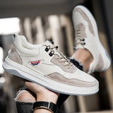 Advbridge Men's Shoes New Khaki Casual Shoes Trend Versatile Men Sneakers Breathable and Non Slip Canvas Shoe Soft Sole Sports Board Shoes