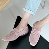 Advbridge  -  Square Toe Loafers Slip On Shoes Women Soft Comfortable Ballet Boat Sneakers Simple Shallow Breathable Office Flats