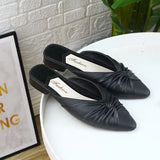 ADVBRIDGE  -  Green Indoor Slides Mules Summer 2025 Pointed Toe Women's Slippers and Ladies Sandals Black Shoes Designer Y Sale Small Size